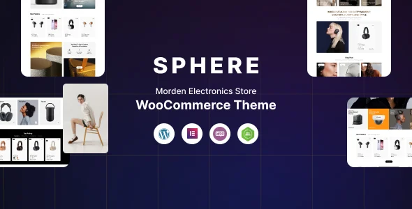 Sphere – Electronics Store WooCommerce Theme with AI WordPress theme homepage layout for a amazon WooCommerce store