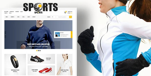 Sport - shop WooCommerce WordPress Theme WordPress theme homepage layout for a auto parts WooCommerce store
