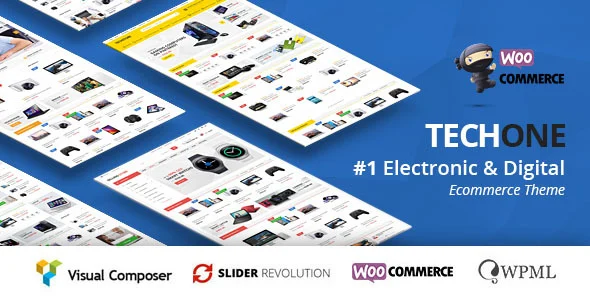 TechOne - Electronics Multipurpose WooCommerce Theme ( RTL Supported ) WordPress theme homepage layout for a auto parts WooCommerce store