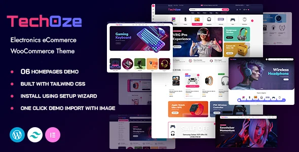 Techoze - Electronics Store WooCommerce WordPress Theme WordPress theme homepage layout for a auto parts WooCommerce store