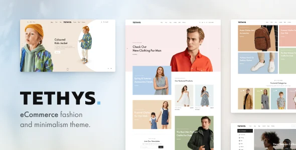 Tethys - Fashion and Minimalism Theme WordPress theme homepage layout for a accessories WooCommerce store