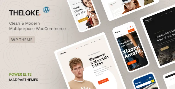 TheLoke - Multi-Purpose & Electronics Store WooCommerce Theme WordPress theme homepage layout for a bakery WooCommerce store