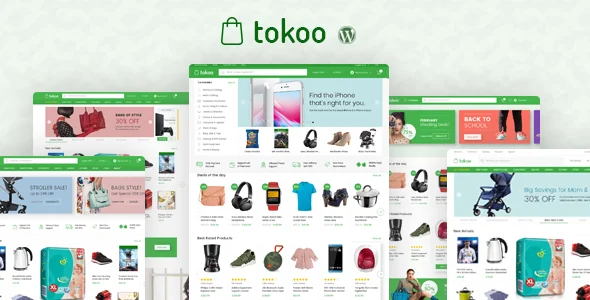 Tokoo - Electronics Store WooCommerce Theme for Affiliates, Dropship and Multi-vendor Websites WordPress theme homepage layout for a affiliate marketing WooCommerce store