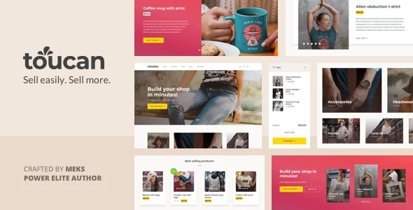 Toucan - WooCommerce theme for WordPress shop WordPress theme homepage layout for a clothing WooCommerce store