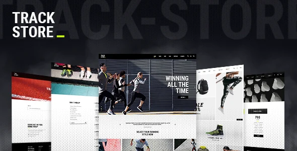 TrackStore - Sport Shop WordPress Theme WordPress theme homepage layout for a accessory WooCommerce store