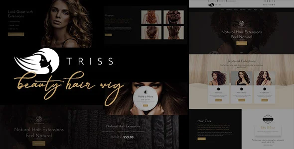 Triss - Beauty Cosmetics Shop WordPress Theme WordPress theme homepage layout for a beauty salon WooCommerce store