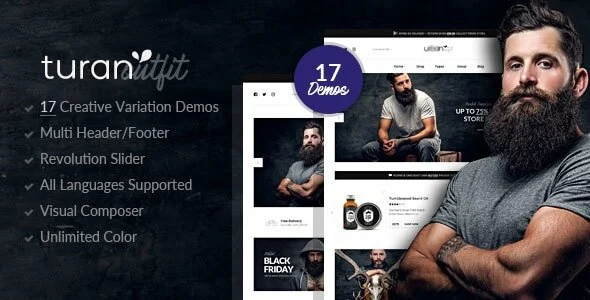 Turan -  Fashion Multipurpose WooCommerce Theme WordPress theme homepage layout for a accessories WooCommerce store