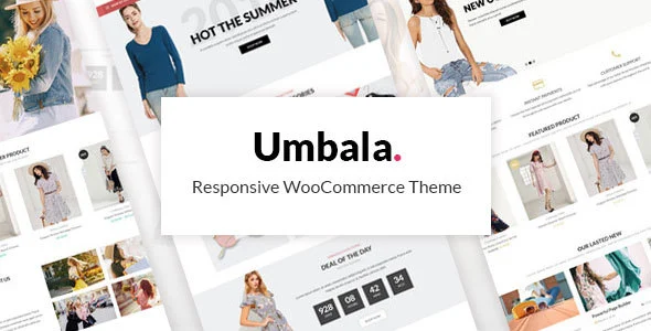 Umbala - Fashion & Clothing Store WooCommerce Theme WordPress theme homepage layout for a clean WooCommerce store