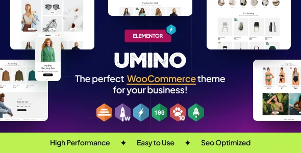 Umino - Multipurpose Premium WordPress Theme WordPress theme homepage layout for a blog WooCommerce store