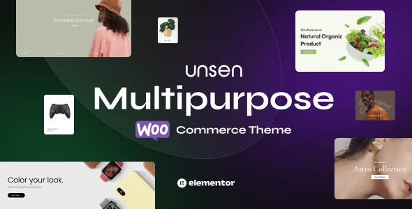 Unsen | Store and Fashion Boutique Multipurpose WordPress Theme WordPress theme homepage layout for a accessories WooCommerce store