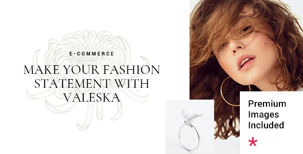Valeska - Fashion eCommerce WordPress Theme WordPress theme homepage layout for a apparel WooCommerce store