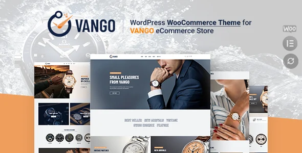 Vango - Elementor WooCommerce WordPress Theme WordPress theme homepage layout for a accessories WooCommerce store