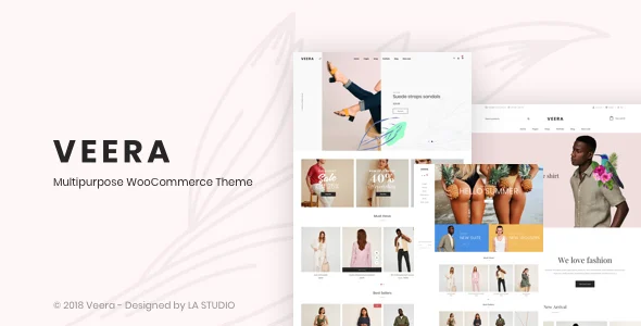 Veera – Multipurpose WooCommerce Theme WordPress theme homepage layout for a creative WooCommerce store