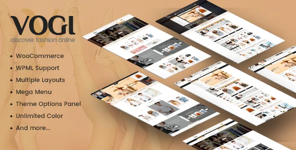 Vogi - Multipurpose WooCommerce WordPress Theme WordPress theme homepage layout for a Bootstrap 3 WooCommerce store