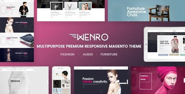 Wenro - Multipurpose WooCommerce WordPress Theme WordPress theme homepage layout for a clean WooCommerce store