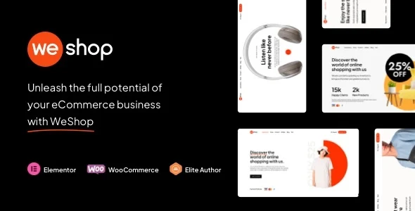 WeShop - Multipurpose WooCommerce Theme WordPress theme homepage layout for a ajax WooCommerce store