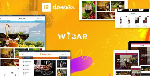 Wibar | Wine and Vineyard WooCommerce WordPress Theme WordPress theme homepage layout for a agriculture WooCommerce store