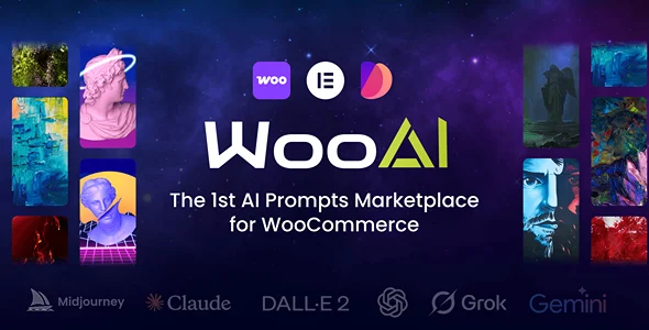 WooPT – AI Prompts Marketplace WooCommerce theme WordPress theme homepage layout for a ai apps WooCommerce store