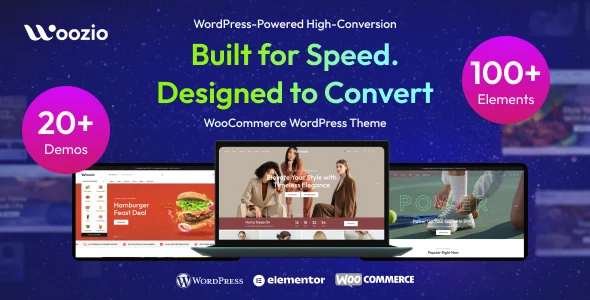 Woozio – Multipurpose WooCommerce WordPress Theme WordPress theme homepage layout for a business WooCommerce store