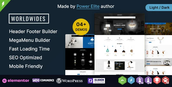 WorldWides - Multipurpose WooCommerce Theme WordPress theme homepage layout for a antique item WooCommerce store