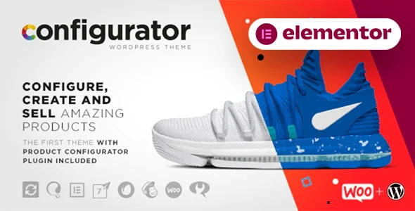 WP Configurator - WooCommerce WordPress Theme WordPress theme homepage layout for a configurator WooCommerce store