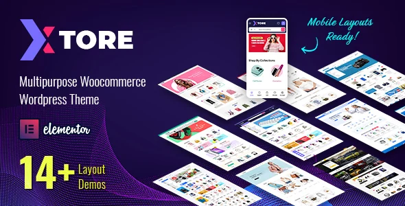 Xtore – Multipurpose Woocommerce Wordpress Theme WordPress theme homepage layout for a digital WooCommerce store