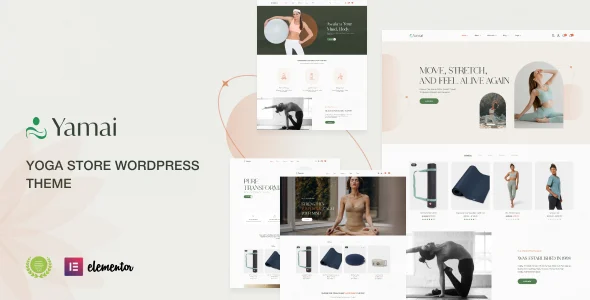Yamai – Yoga Store WordPress Theme with AI WordPress theme homepage layout for a fashion WooCommerce store