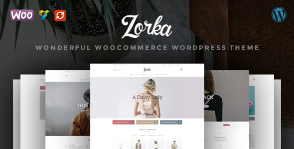 Zorka – Wonderful Fashion WooCommerce Theme WordPress theme homepage layout for a clothes WooCommerce store