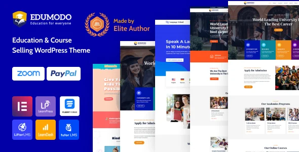 Education WordPress Theme | Edumodo WordPress theme homepage layout for a coursera education website