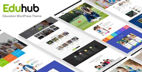 Eduhub | Sensei Education WordPress Theme WordPress theme homepage layout for a academy education website