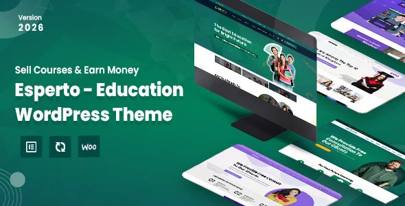Esperto - Consulting, Coaching and Education WordPress Theme WordPress theme homepage layout for a business consultant education website