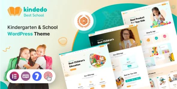 Kindedo - Kindergarten & School WordPress Theme + RTL WordPress theme homepage layout for a academy education website