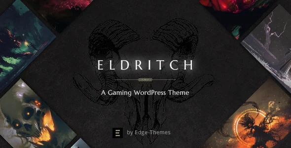 Eldritch - Epic WordPress Theme for Gaming and eSports WordPress theme homepage layout for a clan entertainment website
