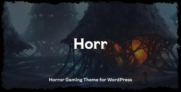 Horr - Gaming Horror Theme WordPress theme homepage layout for a fantasy entertainment website