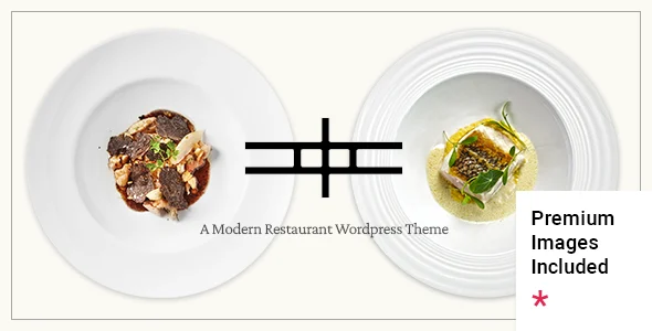 Asparagus - Modern Restaurant WordPress Theme WordPress theme homepage layout for a banquet restaurant website