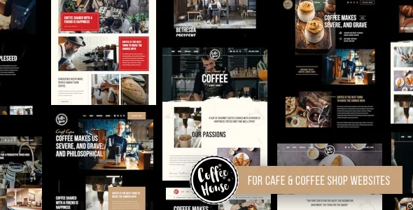 Craft | Coffee Shop Cafe Restaurant WordPress WordPress theme homepage layout for a bakery restaurant website
