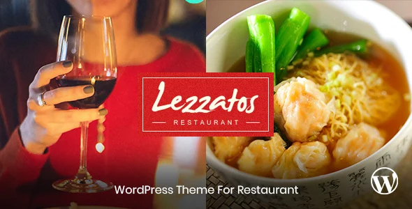 Lezzatos - Restaurant and Cafe Wordpress Theme WordPress theme homepage layout for a bar restaurant website