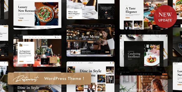Restaurant Food WordPress WordPress theme homepage layout for a asian food restaurant website