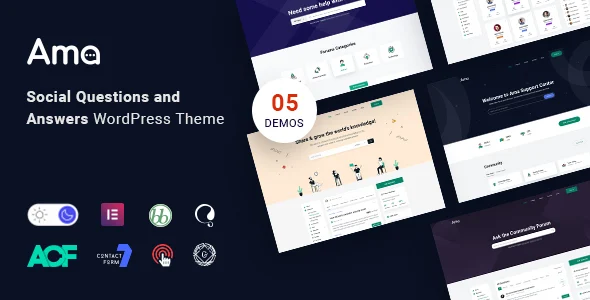 AMA - bbPress Forum WordPress Theme with Social Questions and Answers WordPress theme homepage layout for a bbpress website