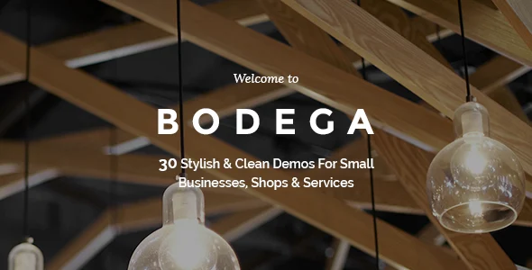 Bodega - Small Business WordPress Theme WordPress theme homepage layout for a blog website