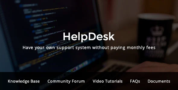HelpDesk - WordPress Support Center Theme WordPress theme homepage layout for a bbpress website