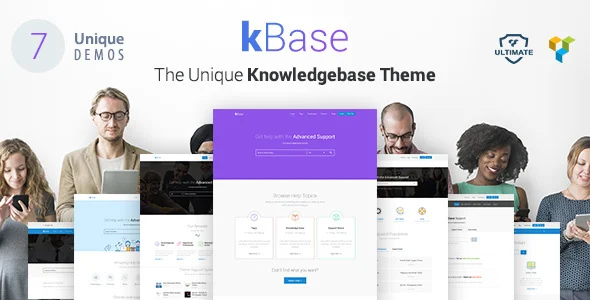Knowledge Base WordPress Theme WordPress theme homepage layout for a community website