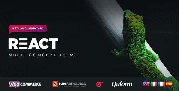 React | Theme Designer for WordPress & WooCommerce WordPress theme homepage layout for a best forms website