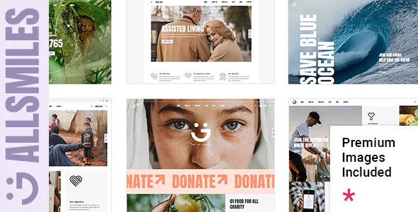 DoGood - Charity & Nonprofit WordPress Theme WordPress theme homepage layout for a charity charity website