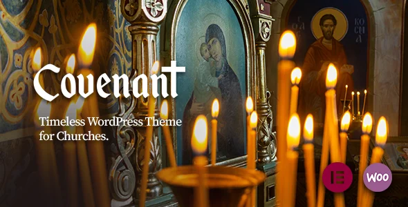 Covenant - Timeless WordPress Theme for Churches WordPress theme homepage layout for a catholic theme church website