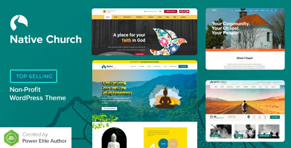 Native Church - Multi Purpose WordPress Theme WordPress theme homepage layout for a charity church website