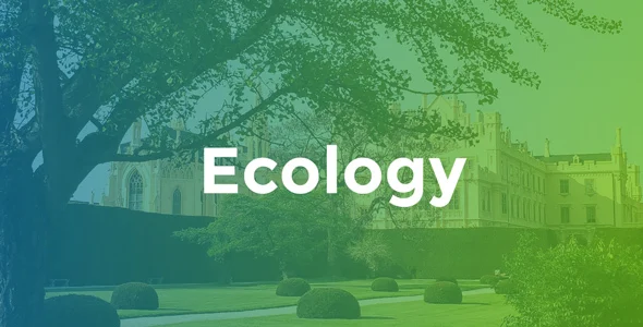Ecology - Environment & Non-Profit WordPress theme homepage layout for a alternative energy environmental organization website