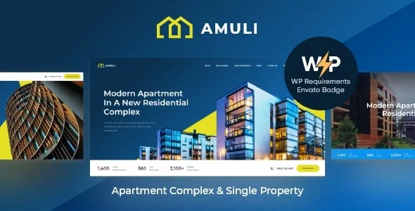 Amuli | Property & Real Estate Marketplace WordPress Theme — homepage layout
