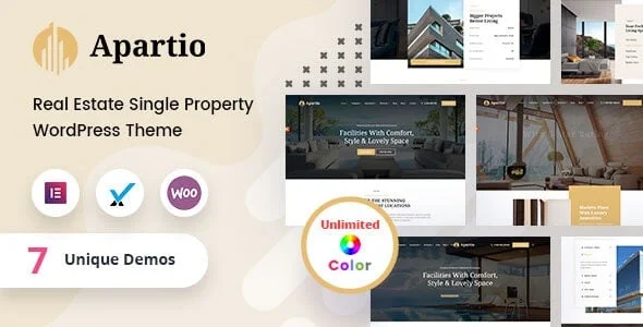 Apartio - Single Property WordPress Theme + RTL — homepage layout