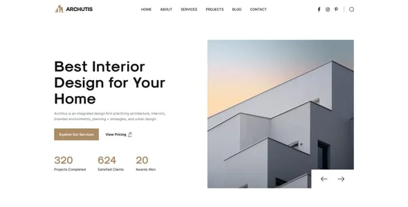 Archutis - Interior Design WordPress Theme — single post layout
